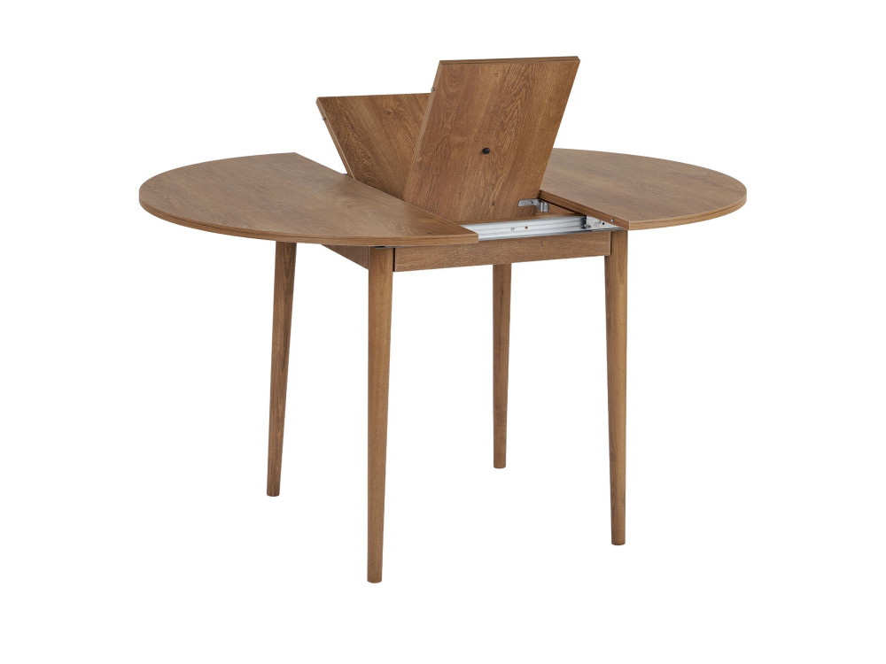 Mesa de comedor de madera extensible "Viona" 100 x 100 x 75 cm - Le chêne de Kafka