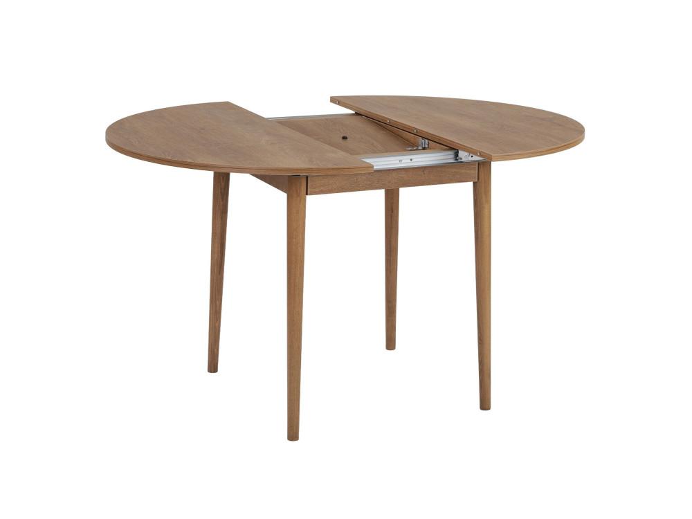 Mesa de comedor de madera extensible "Viona" 100 x 100 x 75 cm - Le chêne de Kafka