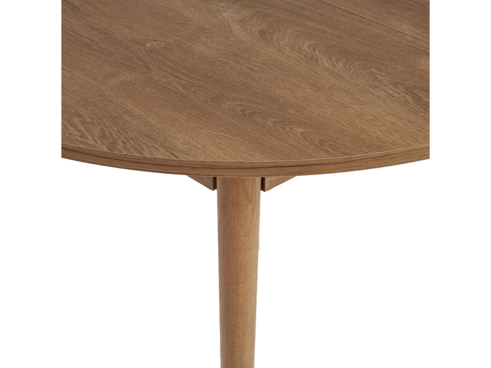 Mesa de comedor de madera extensible "Viona" 100 x 100 x 75 cm - Le chêne de Kafka