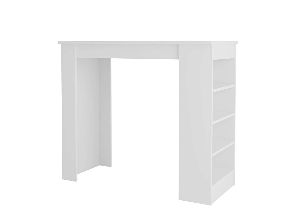 Mesa de bar de madera "Golondrina" 117 x 54 x 101,8 cm - Blanca