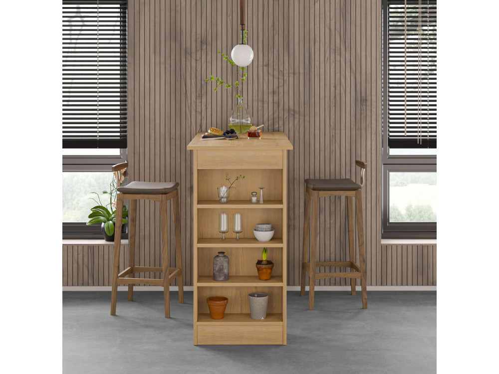 Mesa de bar de madera "Golondrina" 117 x 54 x 101,8 cm - Roble zafiro