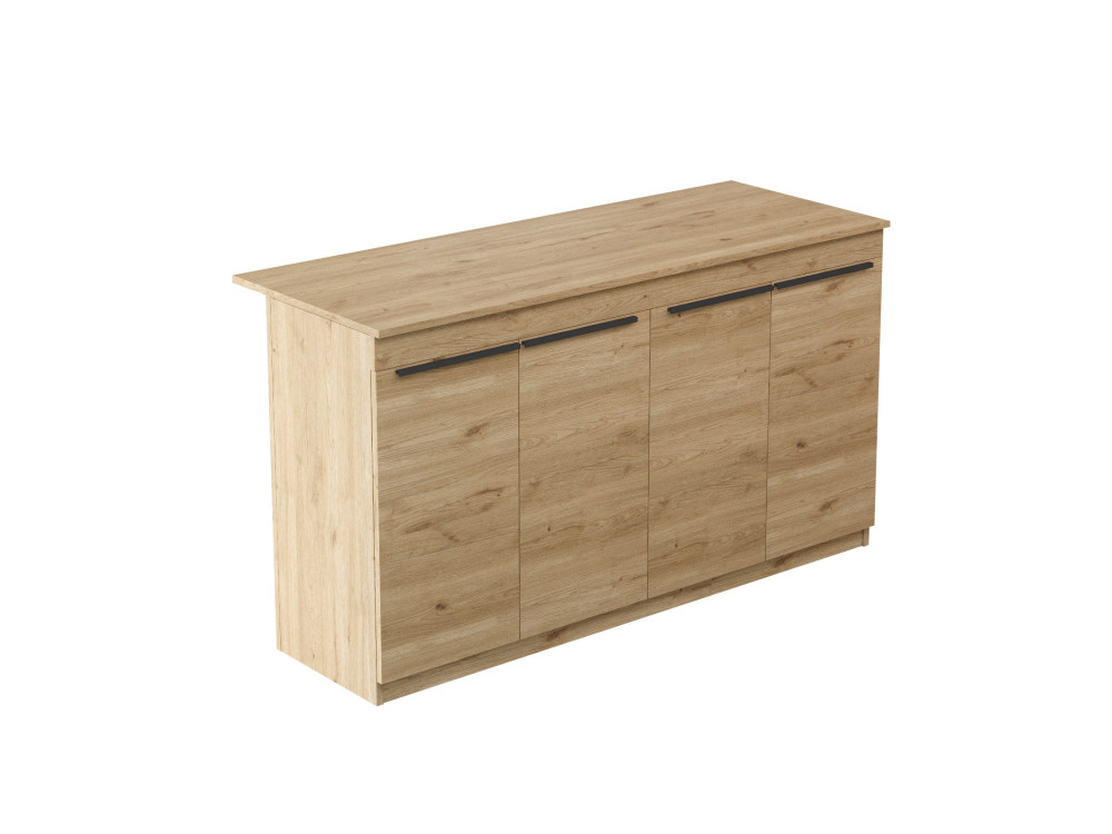 Mesa de cocina de madera "Lark" - 160 x 60 x 90 cm - Marrón