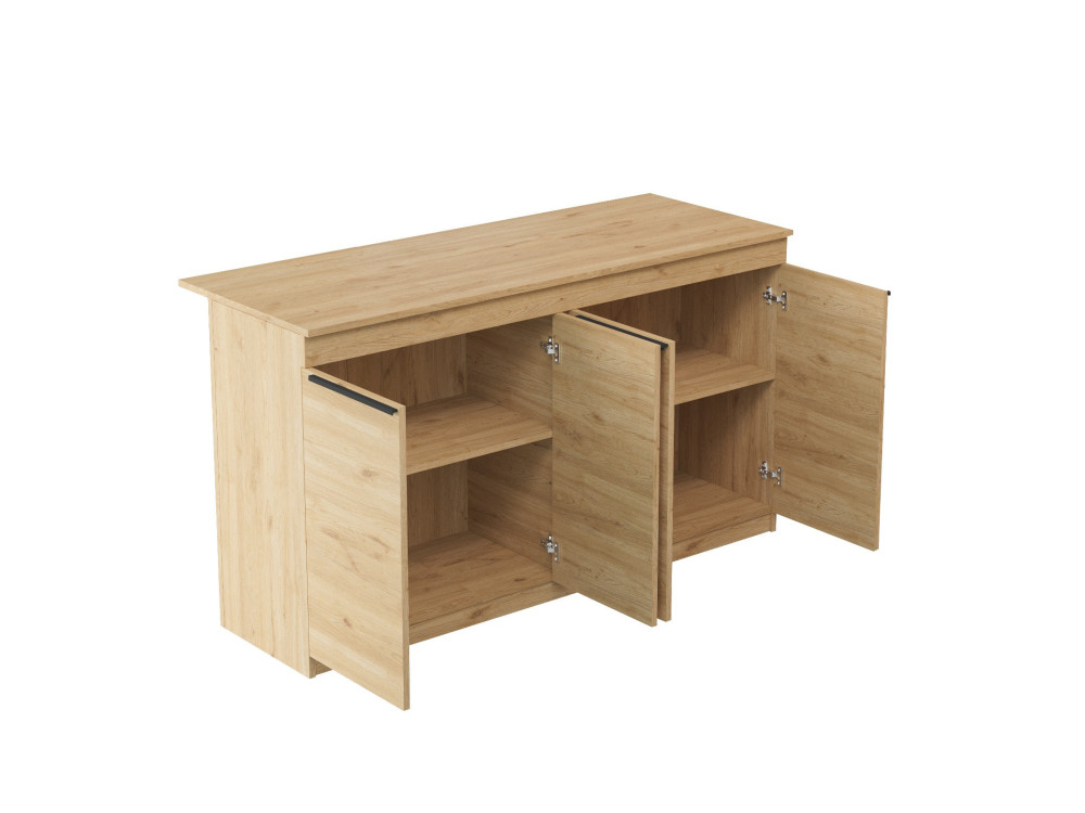 Mesa de cocina de madera "Lark" - 160 x 60 x 90 cm - Marrón