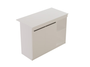 Mesa de cocina de madera "Orlando" - 120 x 60 x 88 cm - Blanca