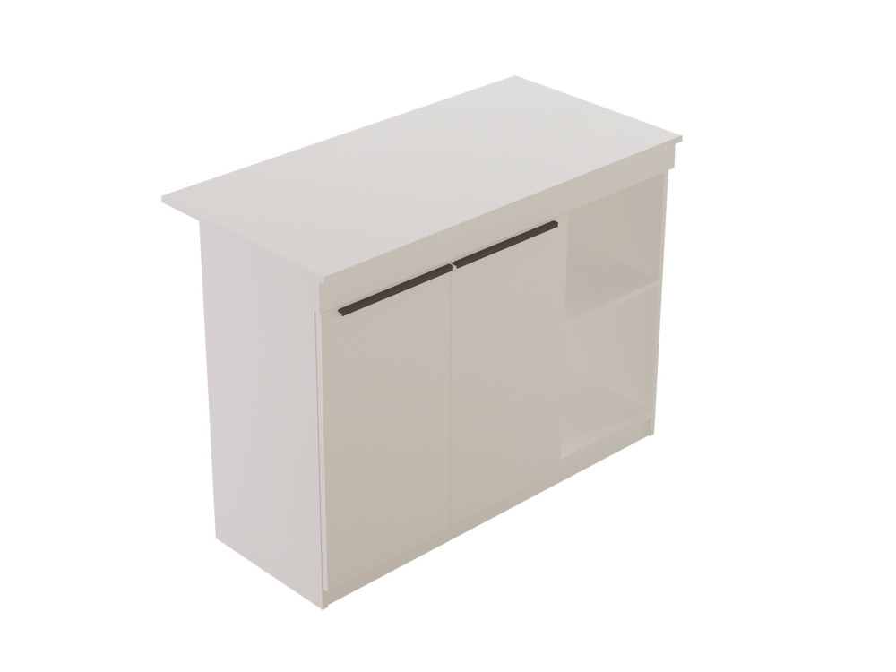 Mesa de cocina de madera "Orlando" - 120 x 60 x 88 cm - Blanca