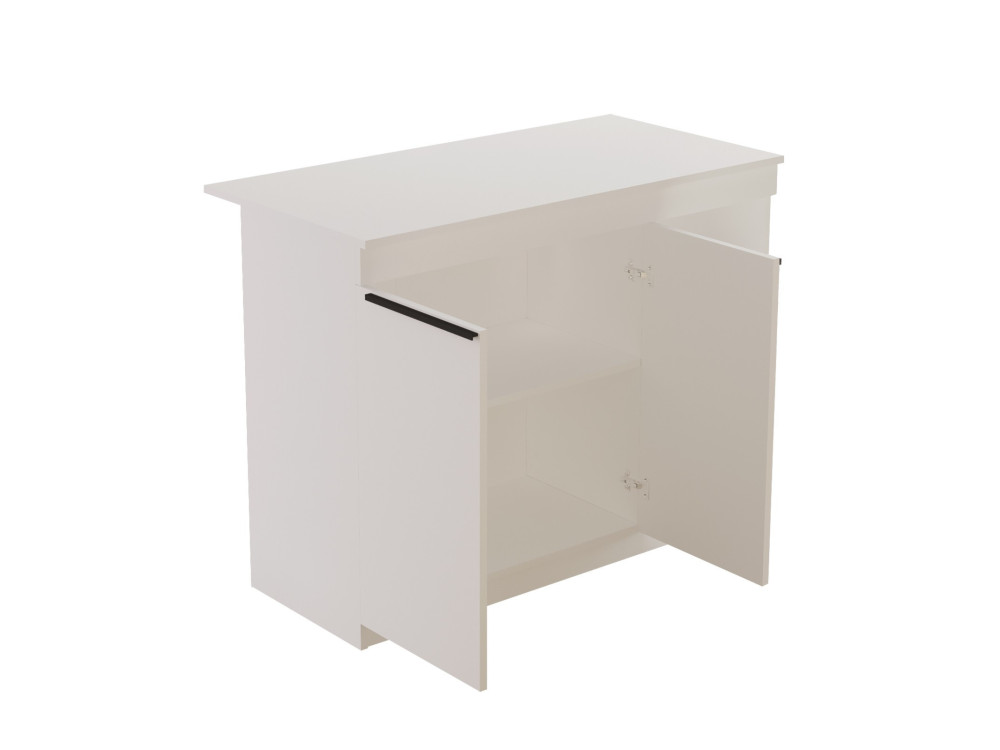 Mesa de cocina de madera "Orlando" - 120 x 60 x 88 cm - Blanca