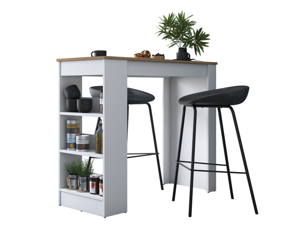 Mesa de comedor de madera "Juan" - 120 x 50 x 100 cm - Marrón