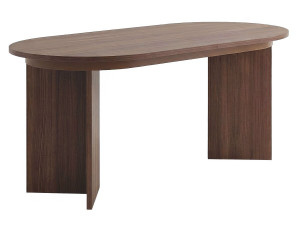 Mesa de comedor extensible de madera 160/200 cm "Sorell" - 8 plazas - Marrón