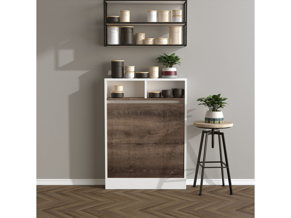 Mesa de comedor plegable de madera "Bracked" - 70 x 15 x 96 cm - Beige