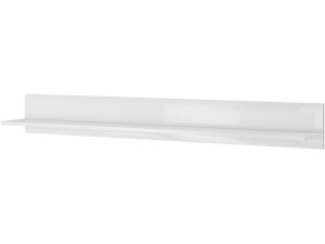 Estante largo "TULSA WM" - 22 x 180 x 22 cm - Blanco brillo