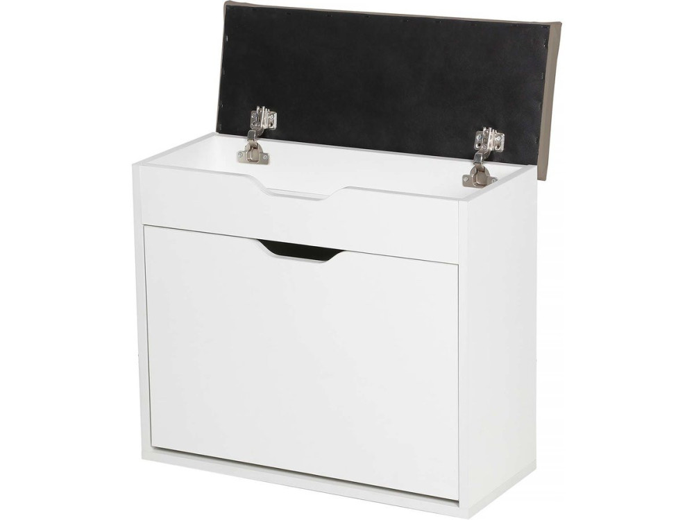 Mueble zapatero "Wade" - 60 x 23,8 x 68 cm - Blanco