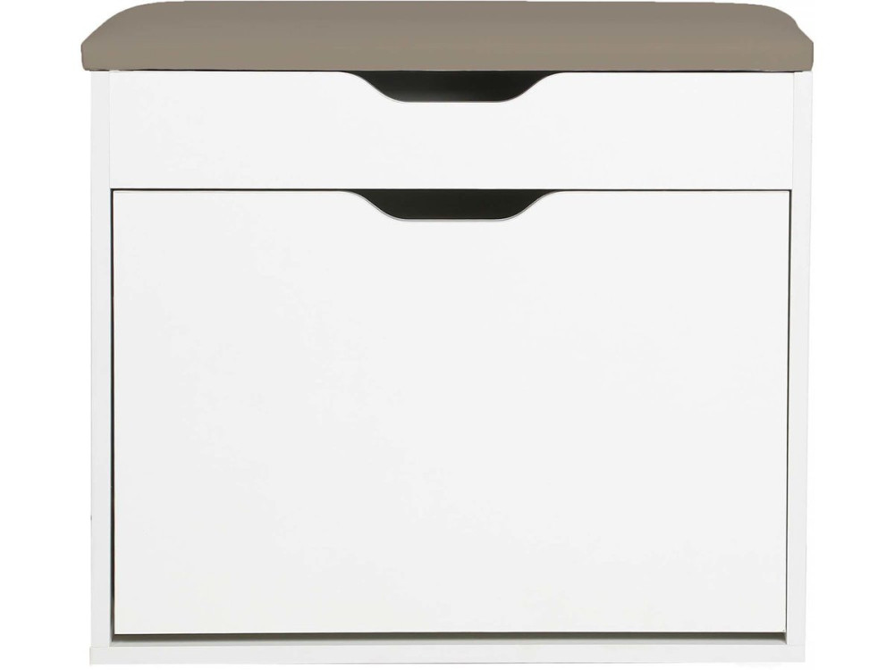 Mueble zapatero "Wade" - 60 x 23,8 x 68 cm - Blanco