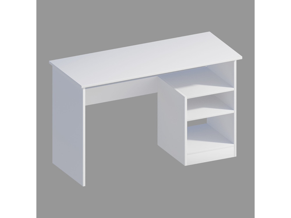 Escritorio de madera "Bahar" - 120 x 50 x 74 cm - Blanco