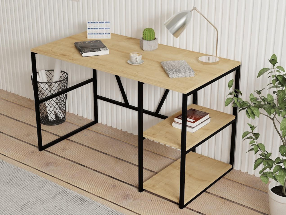Escritorio de madera «Caste» - 120 x 60 x 74 cm - Beige