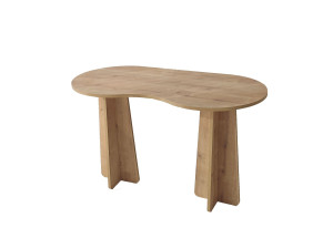 Escritorio "infinito" de madera 120 x 60 x 75 cm - Roble zafiro