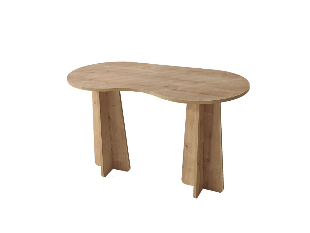 Escritorio "infinito" de madera 120 x 60 x 75 cm - Roble zafiro