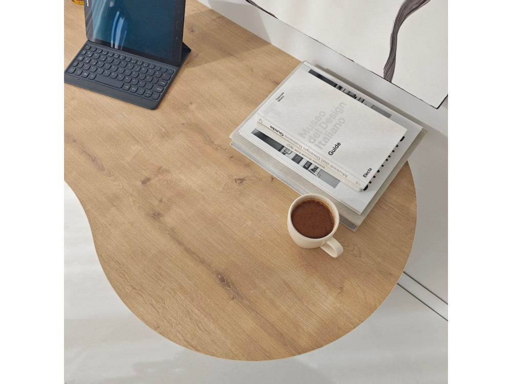 Escritorio "infinito" de madera 120 x 60 x 75 cm - Roble zafiro