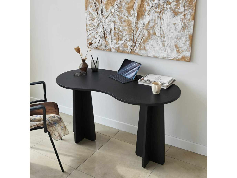 escritorio de madera "infinity" 120 x 60 x 75 cm - Negro