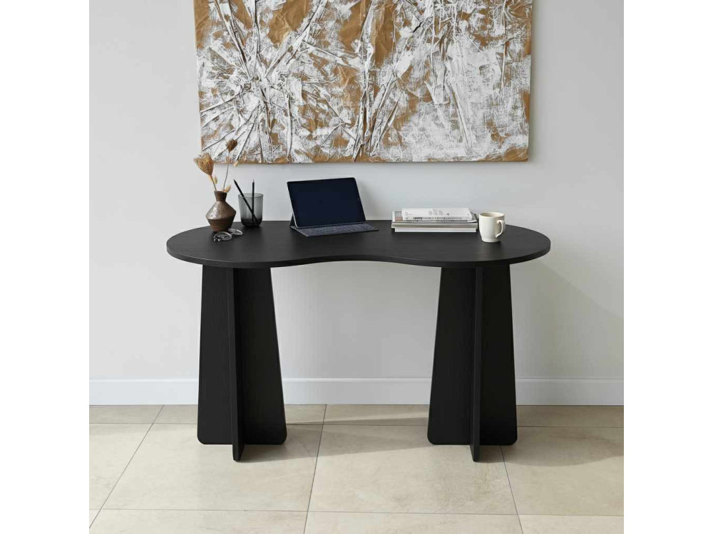 escritorio de madera "infinity" 120 x 60 x 75 cm - Negro