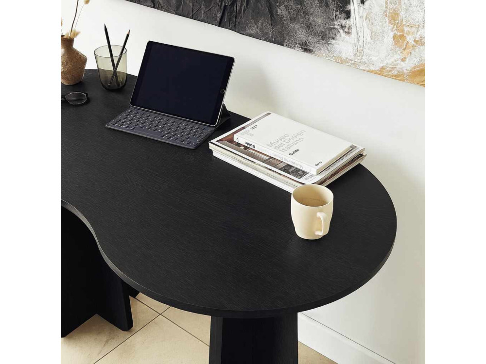 escritorio de madera "infinity" 120 x 60 x 75 cm - Negro