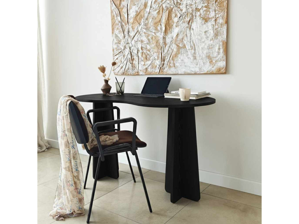 escritorio de madera "infinity" 120 x 60 x 75 cm - Negro