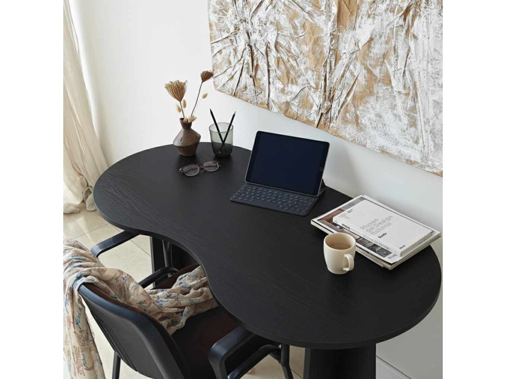 escritorio de madera "infinity" 120 x 60 x 75 cm - Negro