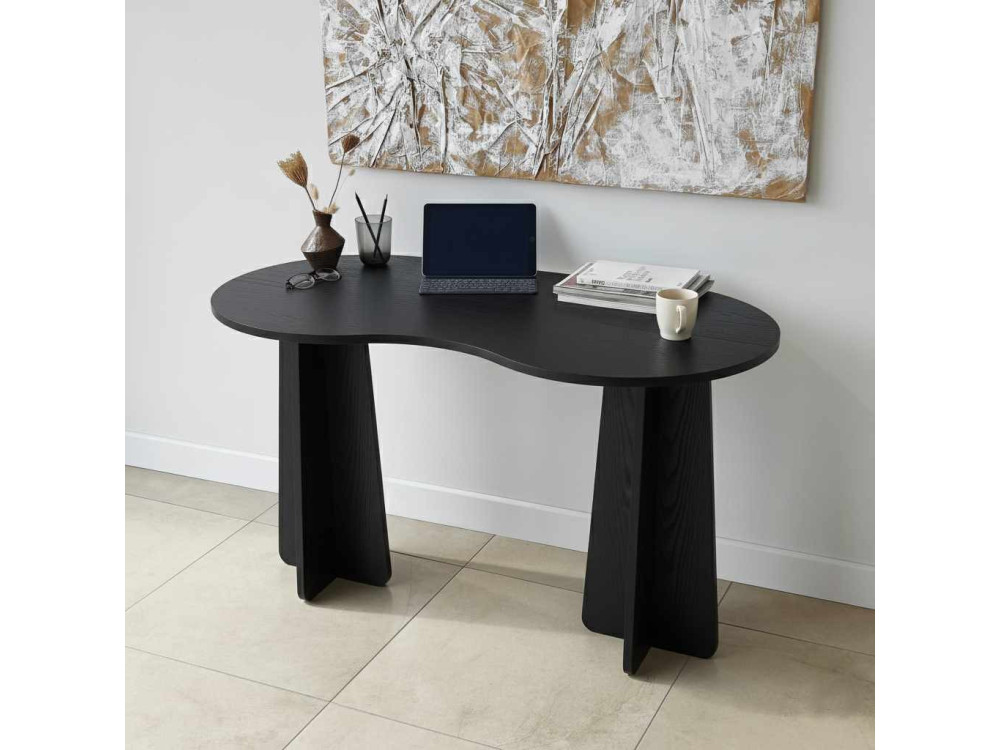 escritorio de madera "infinity" 120 x 60 x 75 cm - Negro