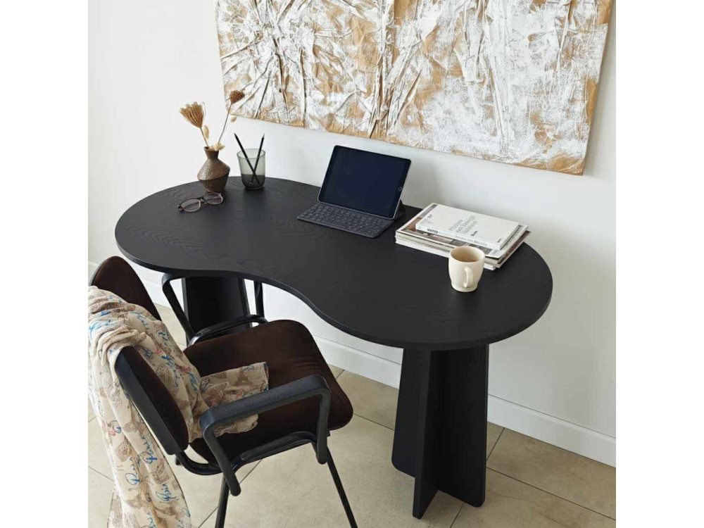 escritorio de madera "infinity" 120 x 60 x 75 cm - Negro