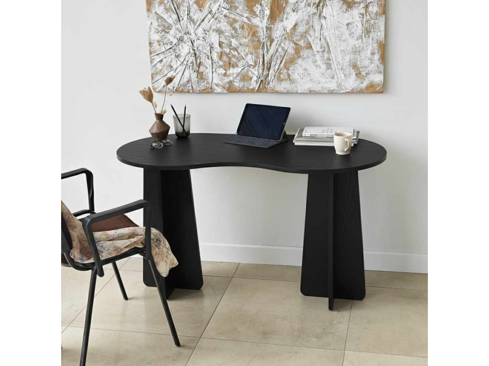 escritorio de madera "infinity" 120 x 60 x 75 cm - Negro