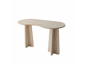 Escritorio "infinito" de madera 120 x 60 x 75 cm - Travertino