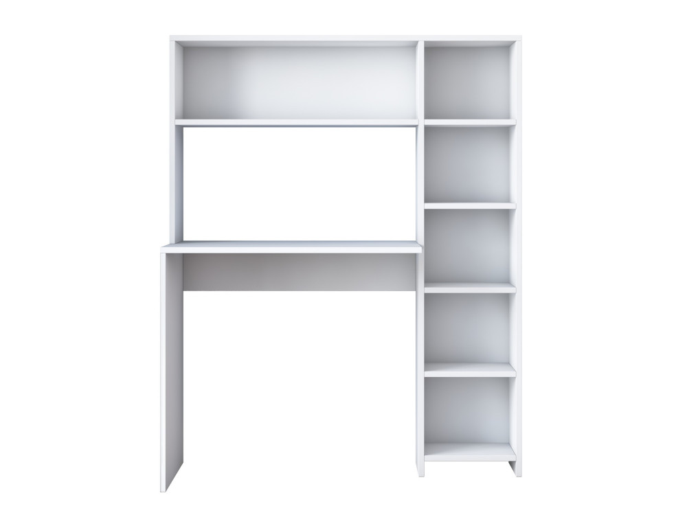 Escritorio de madera "Haham" 113 x 40 x 142 cm - Blanco