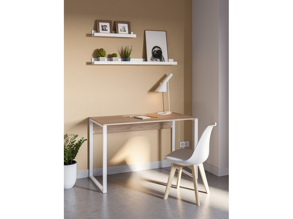 escritorio de madera "inna" 100 x 60 x 75 cm - roble zafiro