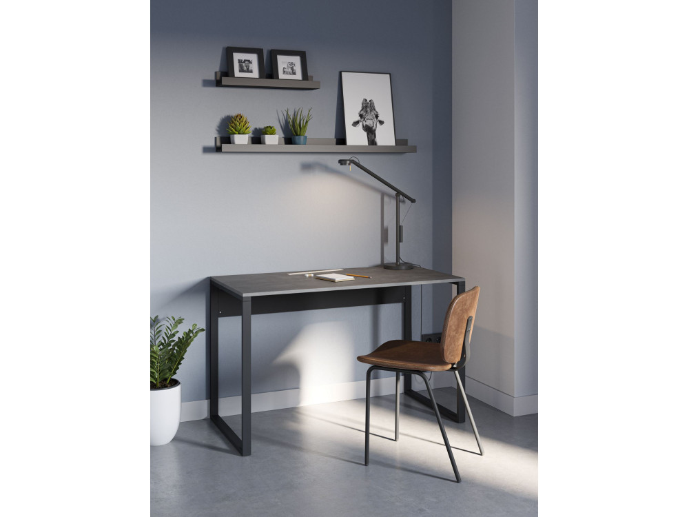 escritorio de madera "inna" 100 x 60 x 75 cm - Gris retro