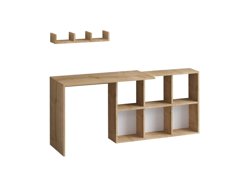 Escritorio de madera "Blake" 74 x 45 x 145 cm - Roble