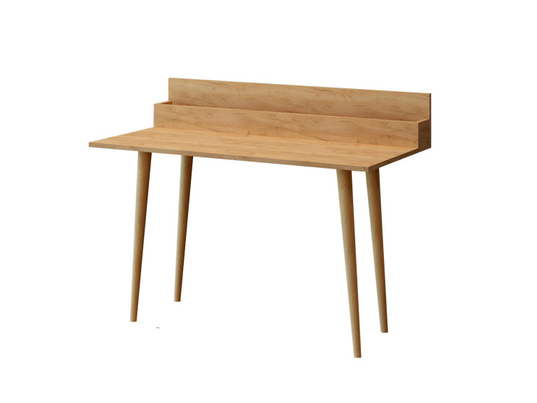 Escritorio de madera "Rammi" con estantes - 100 x 60 x 94 cm - Marrón