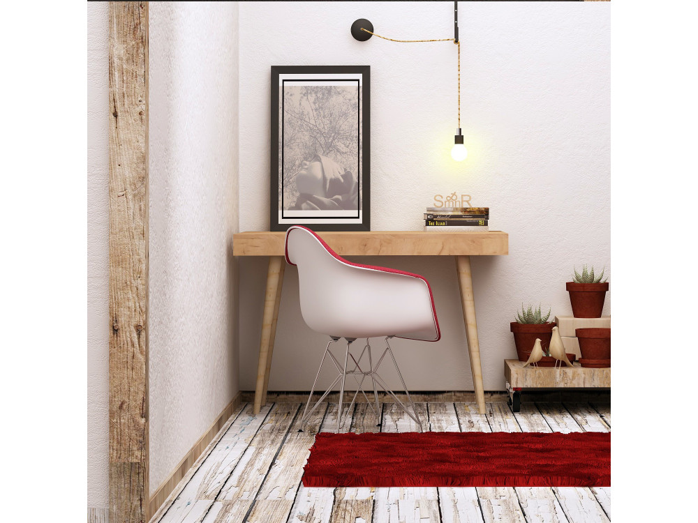 Escritorio de madera "Valencia" - 100 x 60 x 74 cm - Marrón