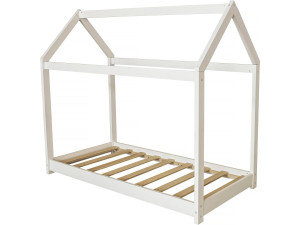 Cama cabaña infantil "Camilla" - 140 x 70 cm - Blanco