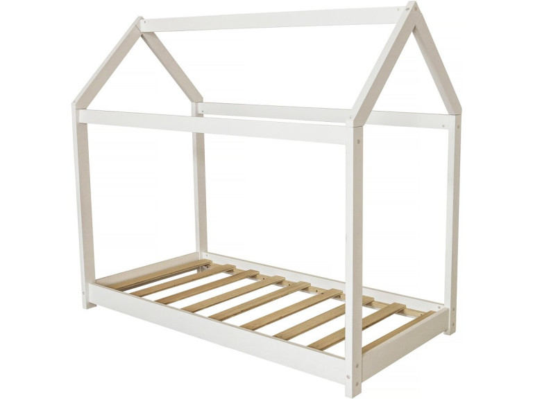 Cama cabaña infantil "Camilla" - 140 x 70 cm - Blanco