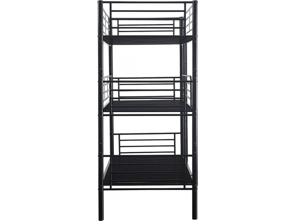 Litera metálica triple "HAVIN" - 90 x 190 cm - Negro