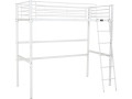 Cama mezzanine "Alora" - 90 x 190 cm - Blanco - Blanco