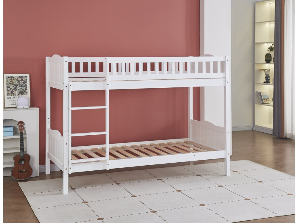 Litera infantil "Gabriel" - Madera - Blanco - 90 x 190 cm