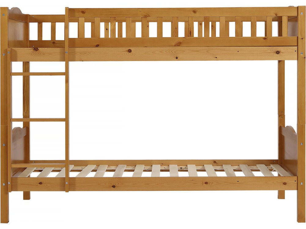 Litera de madera "Gabriel" - 90 x 190 cm - Marrón