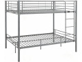 Litera doble "Adam" con somier - 140 x 190 cm - Topo - Gris