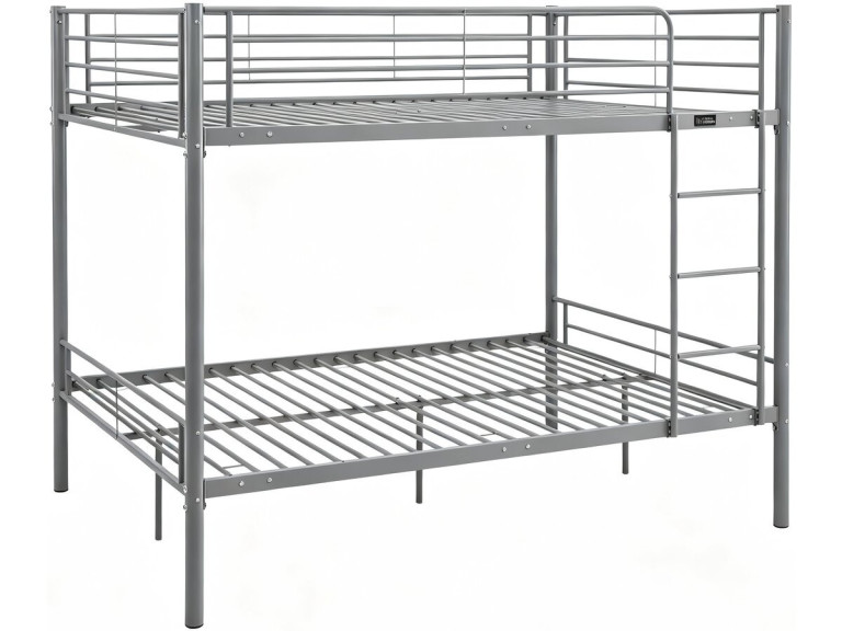 Litera doble "Adam" con somier - 140 x 190 cm - Gris