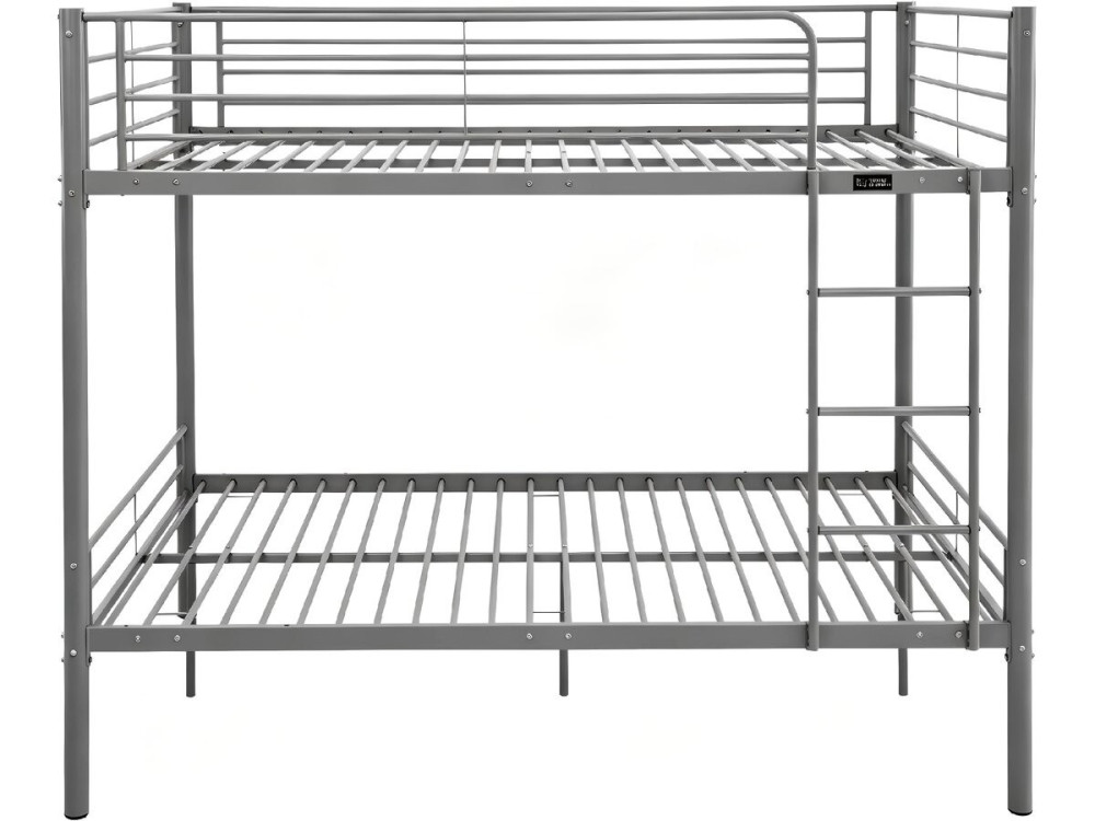 Litera doble "Adam" con somier - 140 x 190 cm - Gris