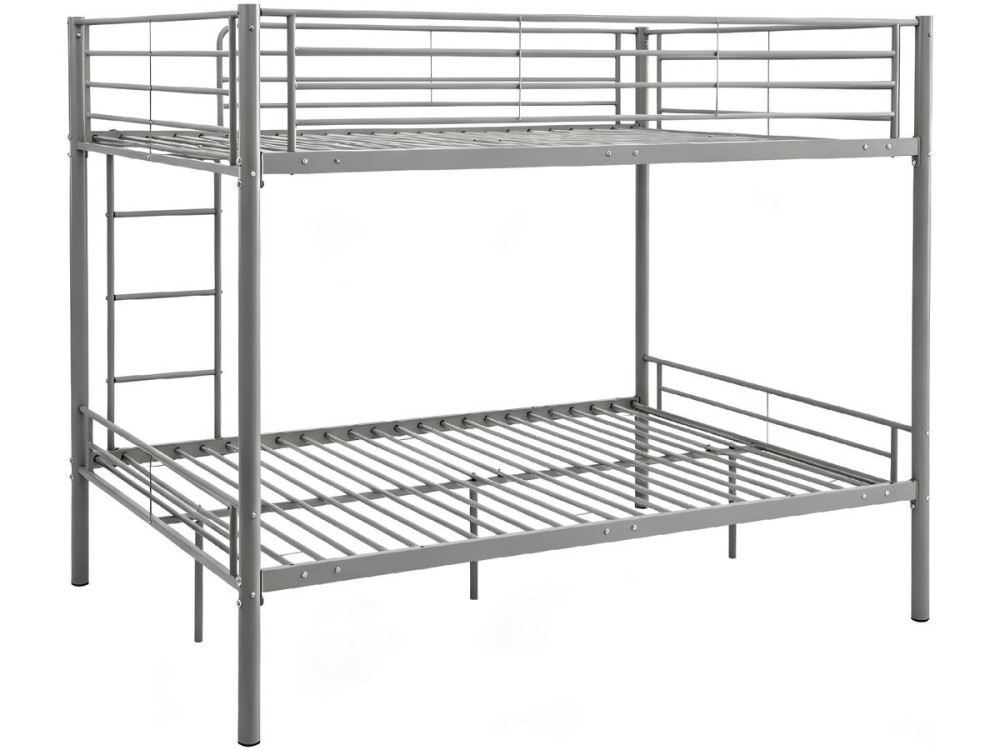 Litera doble "Adam" con somier - 140 x 190 cm - Gris