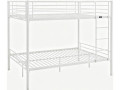 Litera doble "Adam" con somier - 140 x 190 cm - Topo - Blanco
