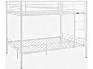 Litera doble "Adam" con somier - 140 x 190 cm - Blanco