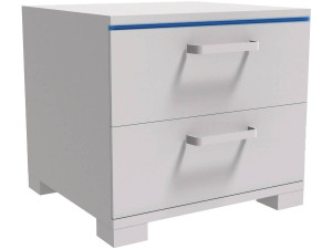 Mesa de noche LED "Karina" - Blanco