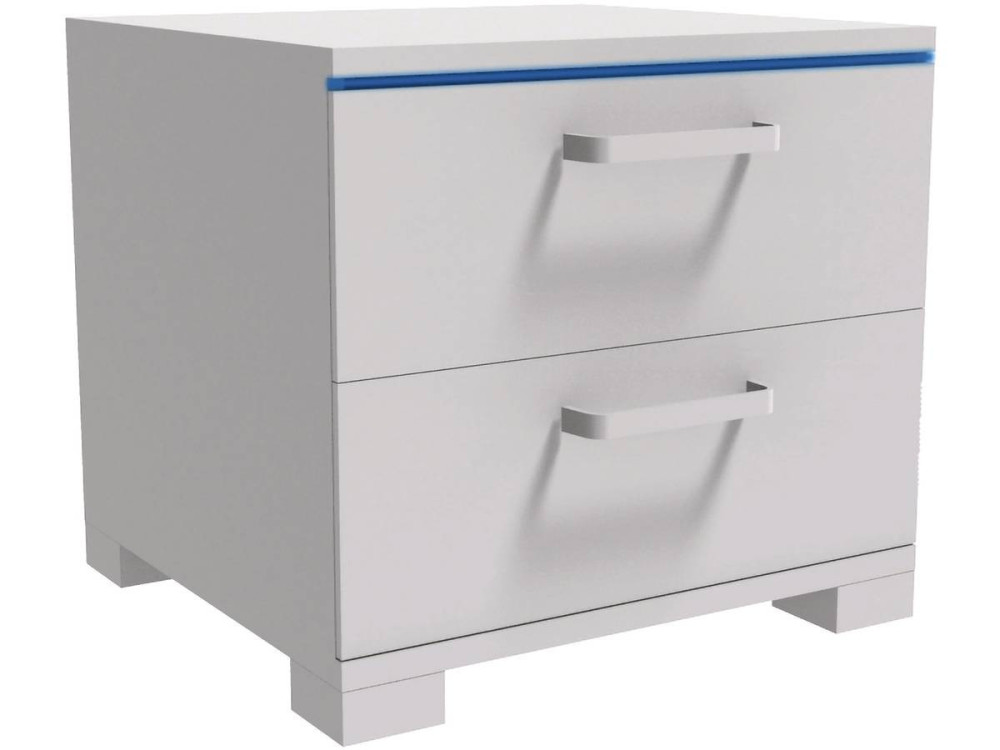 Mesa de noche LED "Karina" - Blanco